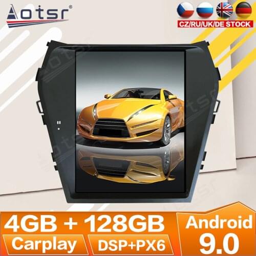 For Hyundai Santa Fe ix45 2013 2014 - 2018 Android Radio Multimedia Car Cassette Recorder Stereo Player Tesla GPS Navi Head Unit