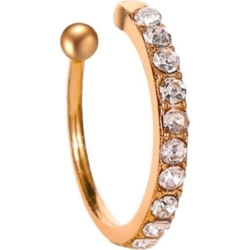 Cartilage Lady Fake Earring Earring Crystal Zirconia Ear Cuff Wrap Clip On Ear