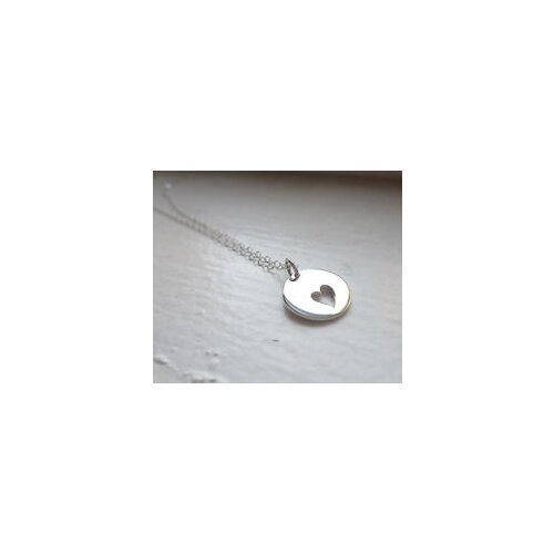 Heart Round Dog Tag Necklace low price custom metal heart shape cut out dog tag