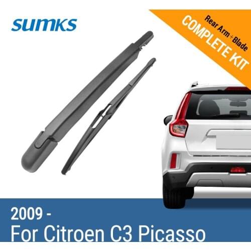 SUMKS Rear Wiper & Arm for Citroen C3 Picasso 2009 2010 2011 2012 2013 2014 2015 2016 2017
