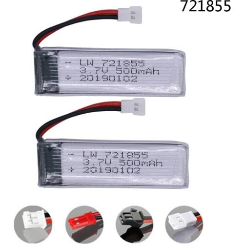 3.7V Lipo Battery For H37 E50 T37 RC Helicopter Drone3.7V 500mah battery For Wltoys V930 V977 V988 Spare Parts