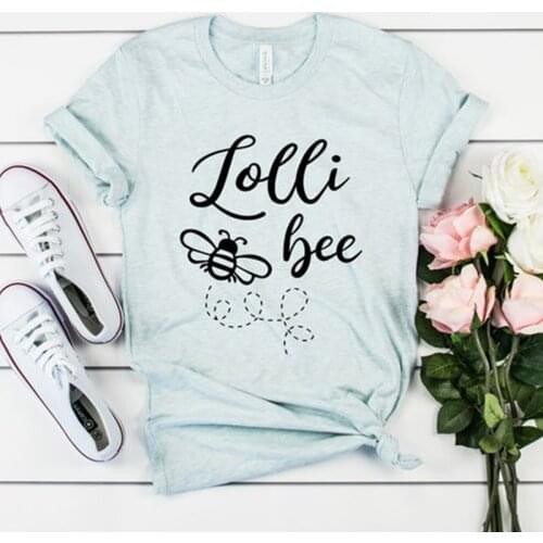 Lolli Bee Help More Bees Female T-shirts Tumblr Graphic Tee Summer Short Sleeve 90s Harajuku Vintage Top Clothing Dropshipping