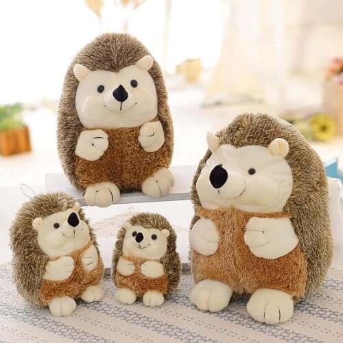 Cute Soft Stuffed Toys 17cm Hedgehog Animal Doll 7in Stuffed Plush Toy Gift Cream Children Kid Home Gifts Lovely Pp Cotton Gifts