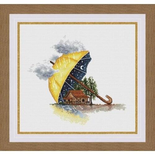 MM201261Home Fun Cross Stitch Kit Package Greeting Needlework Counted Cross-Stitching Kits New Style Joy Sunday Kits Embroidery