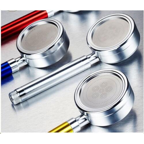 Bathroom Shower Space Aluminum Hand Spray 12cm/8.3cm Shower Head Hand Hold Booster Shower