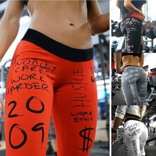 2021 New Pattern Fashionable Letter Printing Sexy Womens Fitness PANTS LEGGINGS Sports Yoga Pants
