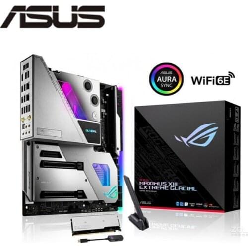 NEW For Asus ROG MAXIMUS XIII EXTREME GLACIAL Motherboard LGA 1151 Z590 Overlocking Support i3 i5 i7 10100F 10400F 10400 10700K