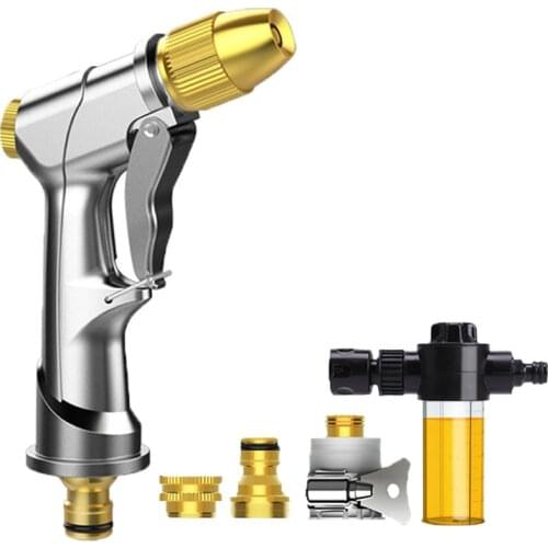 Multifunctional Garden Watering Spray Gun Household High Pressure Sprinkler Foam Car Wash Nozzle Water Jet Gun Garden Tools