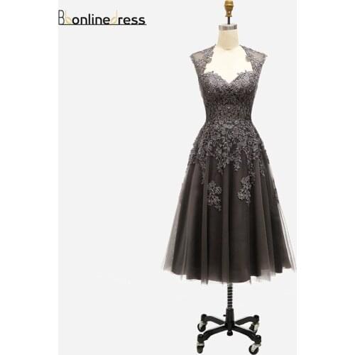 Bbonlinedress Homecoming Dress Embroidery Lace Short Cocktail Dresses Gown Knee Length Prom Graduation Gown vestido de festa