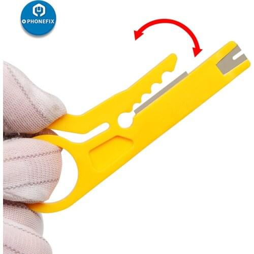 PHONEFIX Mini Portable Wire Stripper Tool Crimper Pliers Electrician Knife Cable Wire Stripper Electric Cut Line Pocket Supplies