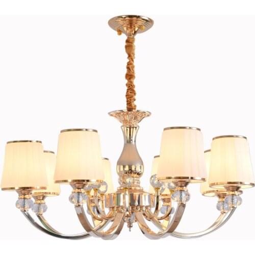 European style living room ceiling lamp modern restaurant lamp golden bedroom lighting Villa Hotel beauty salon pendant lights