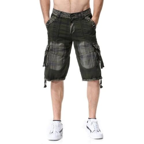 2019 Shorts Man Summer Brand Fashion Mens Casual Bermuda Camouflage Short Pants Men Homme Printing Loose Cargo Short