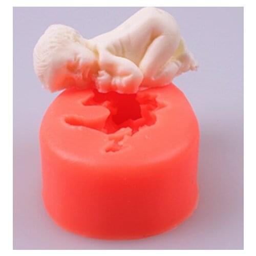 Cute sleeping baby cake mold chocolate mould mold fondant for the kitchen baking cake tool cake decoration bakeware