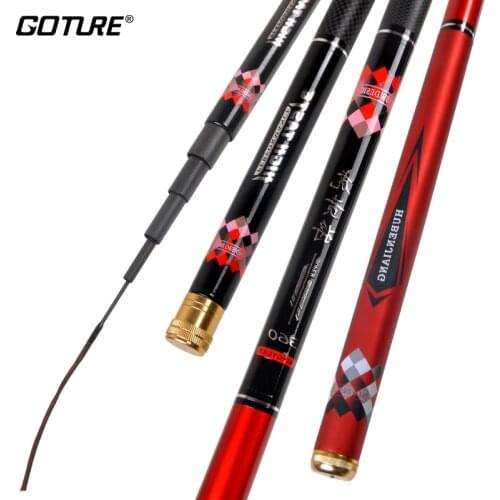 Goture Super Hard 1:9 Power Stream Fishing Rod 3.6m 3.9m 4.5m 5.4m 6.3m High Carbon Telescopic Fishing Pole For Carp Trout