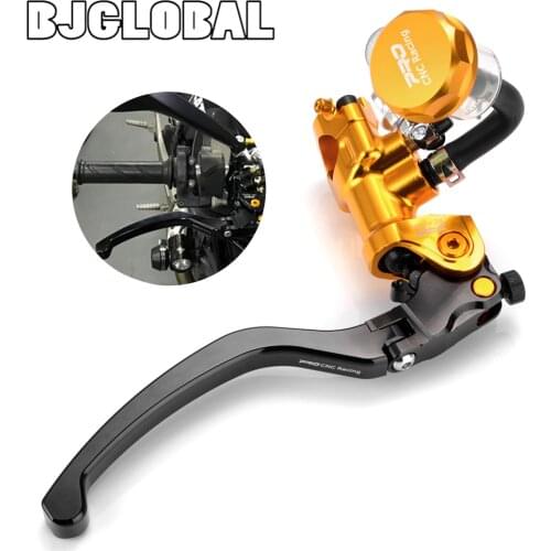 22mm Universal Aluminum Motorcycle Front Brake Pump Lever For 400CC-1000CC Sportbike Street bike Scooter Dirt Bike Accessories