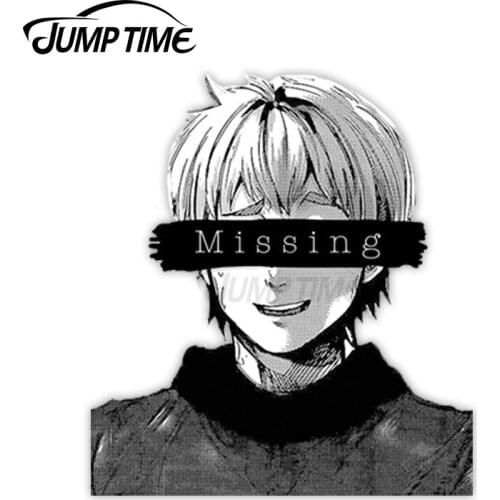 Jump Time 13 x9.6cm For Missing Nagachika Hideyoshi Car Stickers Personality Air Conditioner Decal Bumper Windshield Car Styling