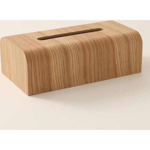 New Simple European And American Retro Living Room Office Hotel Storage Box Pumping Box Wooden Tissue Box