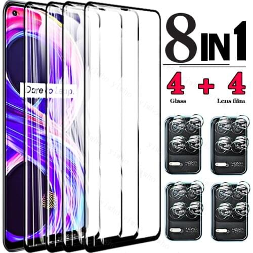 Glass Realme 8 Pro Tempered Glass for Oppo Realme 8 7 5G 7Pro 8Pro 6Pro 6 Screen Protector Camera Lens Protective Glass Film