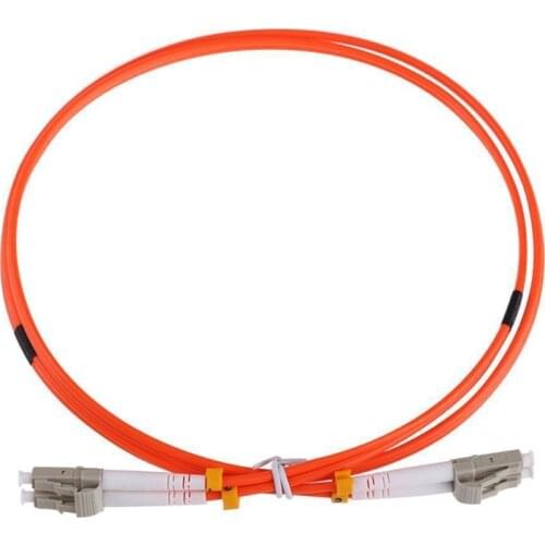 1M Jumper Cable Duplex Multimode LC-LC LC To LC Fiber Optic Optical Patch Cord