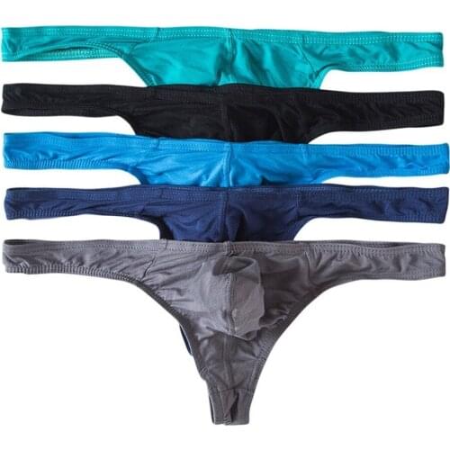 10PCS\Lots Lingerie Mens Thongs G-String Penis Pouch Slip Homme Modal Underwear String Panties Jockstrap Sexy T-back Gay Tanga