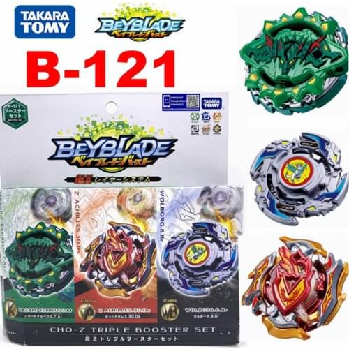 100% Original TAKARA TOMY BEYBLADE explosiOn B-121 CHO-Z 3 en 3 TRIPLE de conjunto