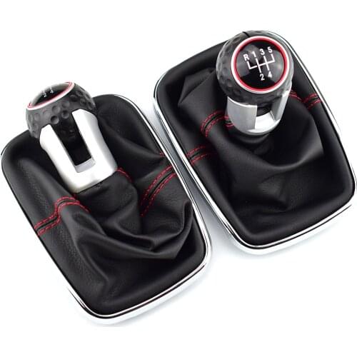 12mm For Volkswagen VW Golf 4 IV MK4 GTI R32 Bora Jetta 5 Speed Black Frame Gear Shift Knob Lever Gaiter Boot 1999-2004