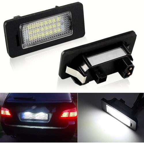 2Pcs For BMW 5 Series E60 E39 E61 E70 E71 E72 E82 E84 E88 E90 E91 E92 E93 12V Car LED License Plate Light 6000K Xenon Parts 12V