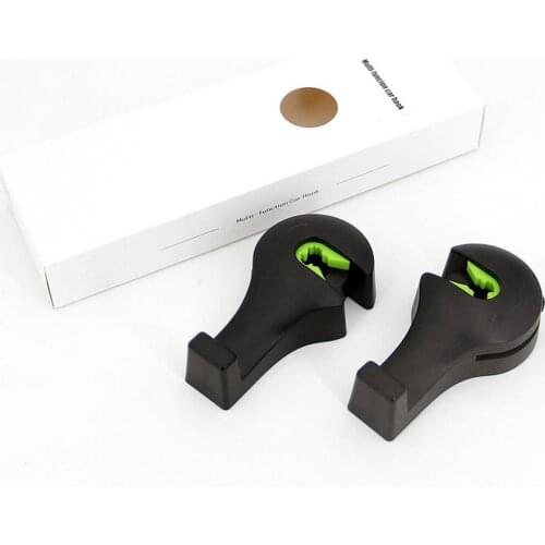 2 In 1 Car Hook Multifunctional Seat Back Hanger For Bag Handbag Purse Grocery Cloth Foldble Clips Organizer Seat Hanger Holder