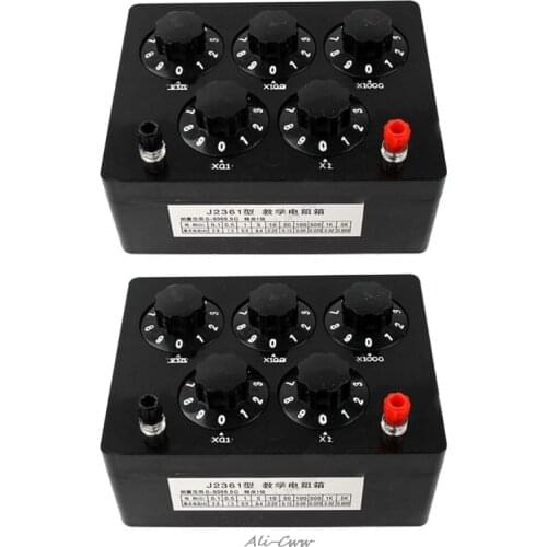 0-9999.9 Ohm Variable Resistance Box Decade Resistor Experimental Equipment For Physical School Teaching