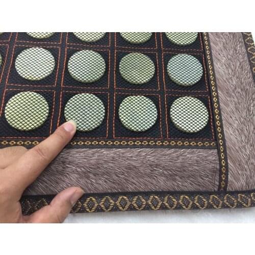 Free Shipping for Natural Jade Pad Tourmaline Heated Mat Health Care Pad Full Body Massage Mat As Seen On TV 150x50cm For Sale