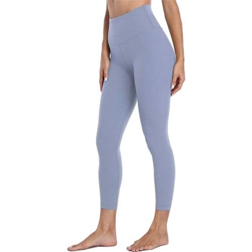 Gym Seamless Yoga Pants Women Sports Leggings High Waist Solid Color Tight Fitness Yoga Pants Nude Hidden Yoga Pants Activewear