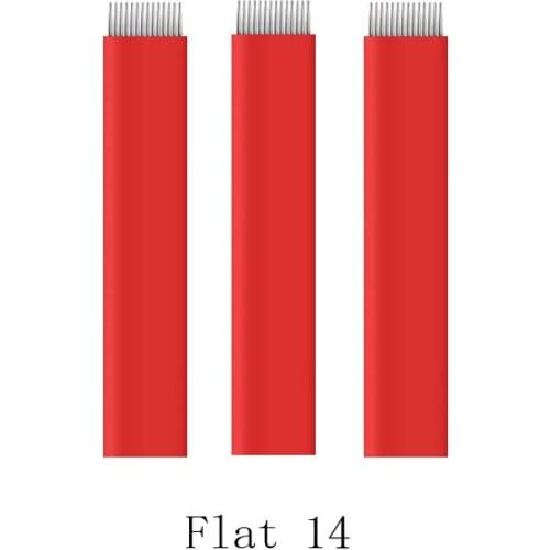 Caneta Microblading Maquiagem Sobrancelha Eyebrow Tattoo 12 Pins Needles For Tobori Pen