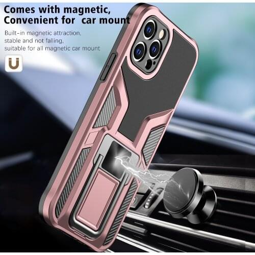 Sumkeymi Shockproof Armor Phone Ring Magnetic Holder Case For Iphone 7 8 plus X XR XS Max SE 2020 11 12 Pro Max Hand Band Case