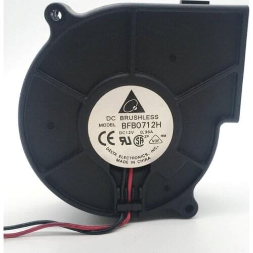 Delta BFB0712H 7530 7cm DC 12V 0.36A humidifier projector blower centrifugal cooling fan