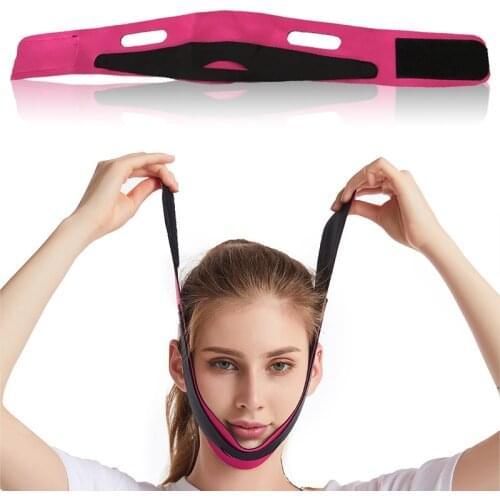 Elastic Face Slimming Bandage V Line Face Shaper Women Chin Cheek Lift Up Belt Facial Anti Wrinkle Strap Face Care Slim Tools