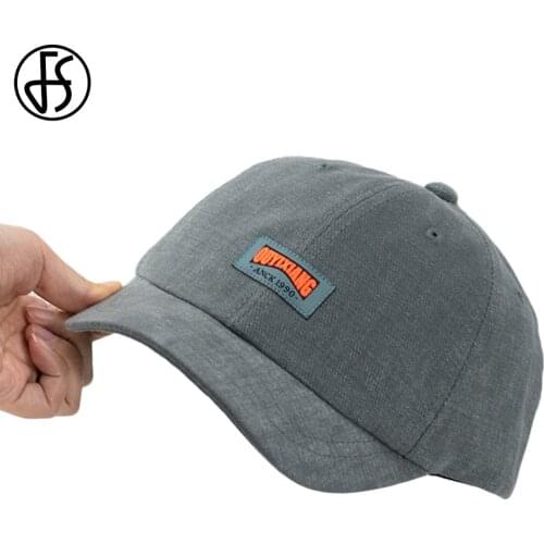 FS 2021 New Summer Fluorescent Letter Patch Short Brim Baseball Cap For Women Snapback Men Hats Blue Gray Hip Hop Dad Caps