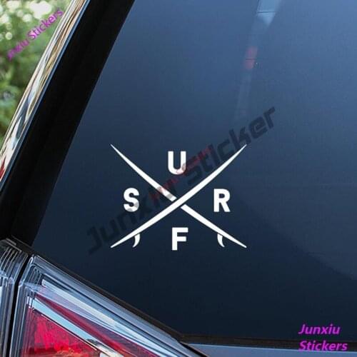Creative Surf Car Sticker and Vinyl Decal Car Styling Accessories Car Window Bumper Speedboat Cover scratches Decal PVC13x13cm
