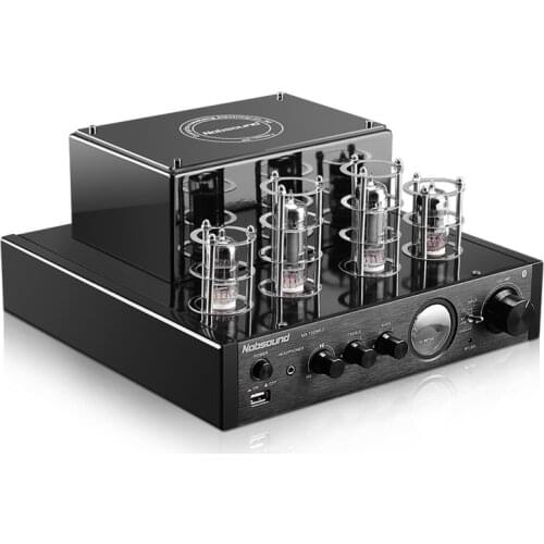 Nobsound MS-10D 6N1 6P1 Tube Amplifier Vaccum amplificador Bluetooth amplifier USB 110V or 220V, output power: 25W+25W