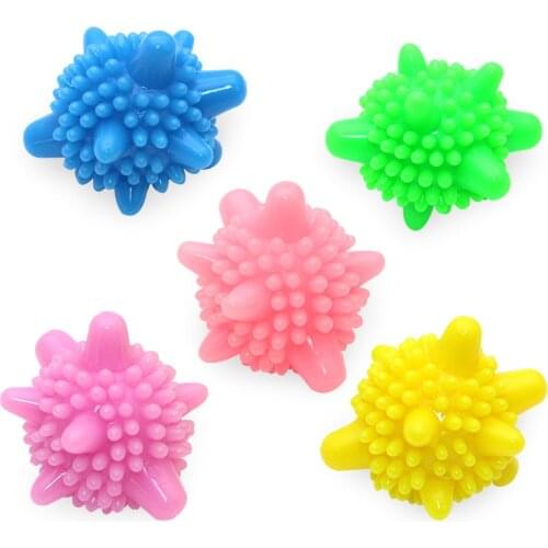 Reusable Cleaning Ball Magic Laundry Balls for Household 1Pcs Softener Random Color Washing Machine Filter Decontamination PVC