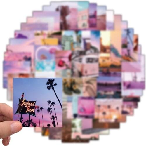 10/62pcs Travel City Landscape Cartoon Graffiti Sticker DIY Motorcycle Skateboard Notebook Suitcase Waterproof Sticker Decals