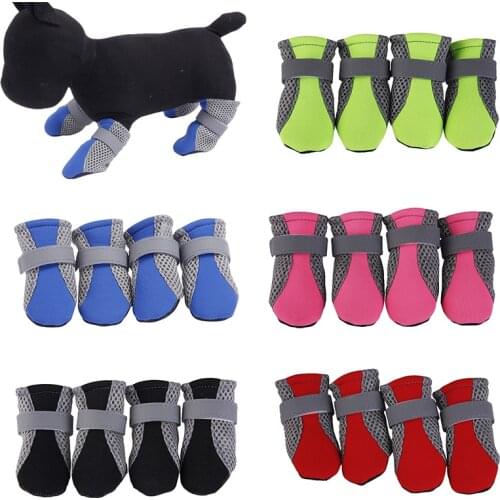 Non-Slip Dog Sport Shoes Pet Paw Protector Puppy Waterproof Casual Anti-skid Sneakers Dog Breathable Booties for Pet Supply