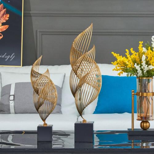 European-style Marble Metal Home Furnishings Living Room Porch Model Room Office American Decorations Home Decoration