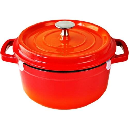 The new listing household cast iron enamel pot fashion induction cooker stew pot uncoated non-stick pot