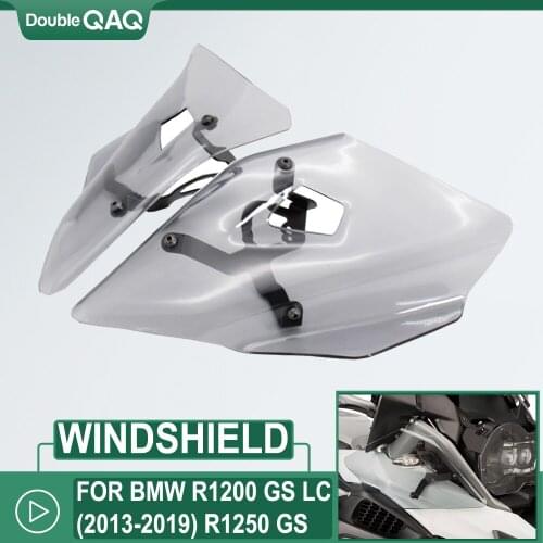 FOR BMW R1200GS LC R1250GS ADV LC 2013+UP Motorcycle Side Fairing Windshield Handguard Cover Light Grey/ Deep Grey