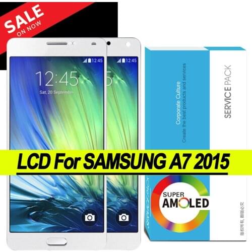 Original 5.5' Super AMOLED LCD Display with Touch Screen Digitizer for Samsung Galaxy A7 2015 A700 A700F A700FD Repair Parts