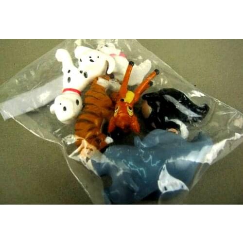 Mini plastic pvc handdone figure little deer bBamnbbbi model for children gift toy doll 6pcs/set