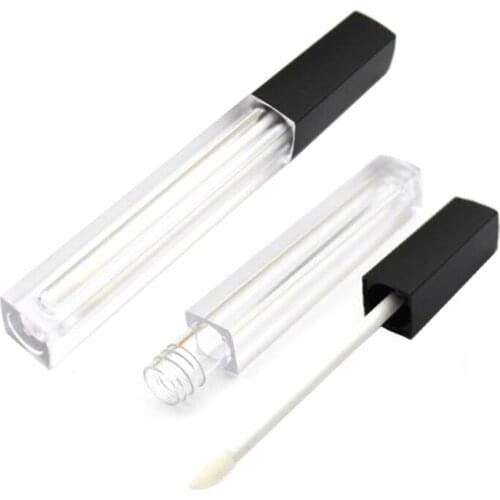 20/40pcs 5ML Empty Lip Gloss Tube Square Lip Gloss Refillable Bottles Plastic Liquid Lipstick Container