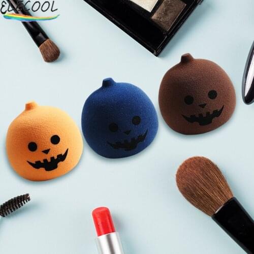 ELECOOL Makeup Sponge Professional Cosmetic Puff Halloween Pumpkin Beauty Egg Tools & Accessories Make Up Soft Sponge Puff 2021