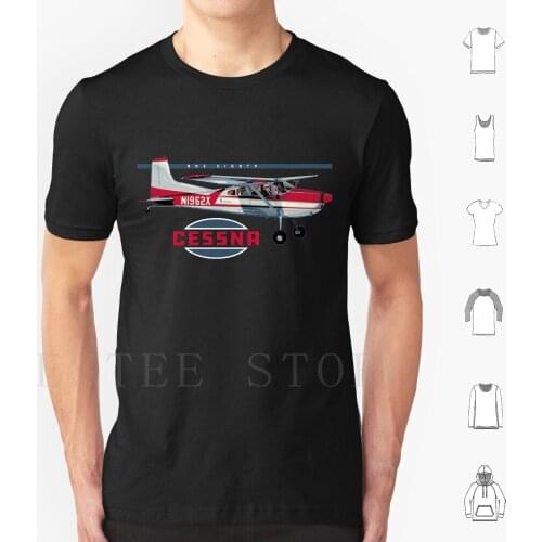 Cessna 180 Vintage T Shirt Diy Big Size 100% Cotton Cessna 180 Vintage Pilot Plane Airplane Fathers Day Bike Clubs