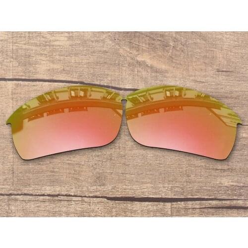 Vonxyz Peach Gold Mirror Polarized Replacement Lenses for-Oakley Bottle Rocket Frame